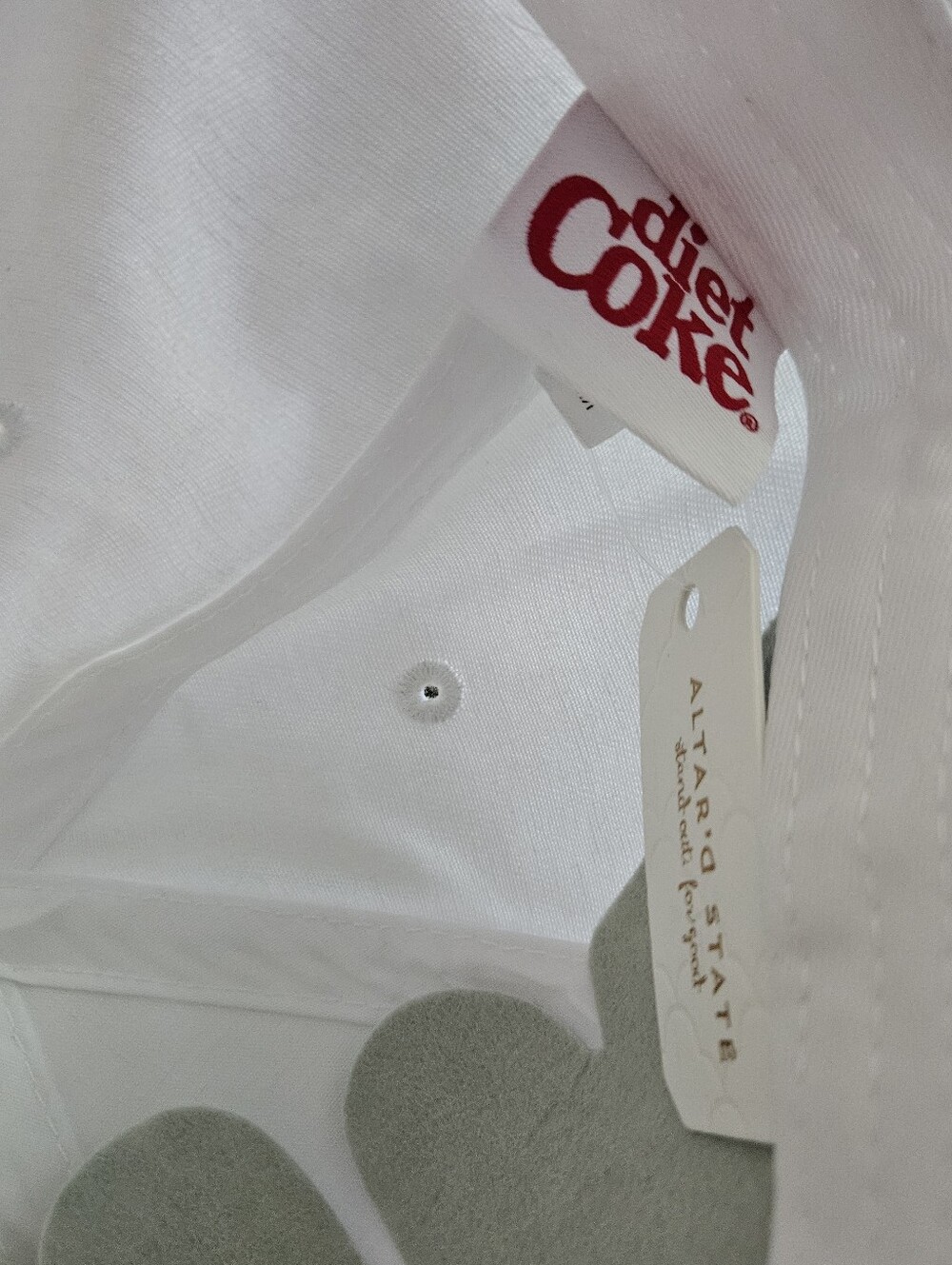 Coca Cola White & Pink 'I'll Just Have a Diet Coke' Trucker Hat - Picture 3 of 5